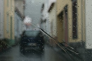 Unterwegs im Regen